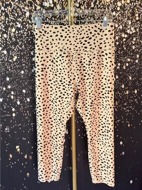 Ellie Cream Leopard Print Leggings